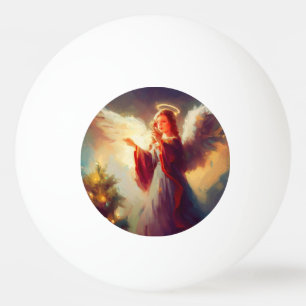 Balle De Ping Pong Ange de Noël (3)