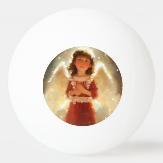 Balle De Ping Pong Ange de Noël (4) (Devant)