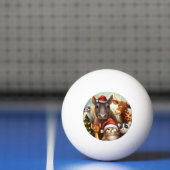 Balle De Ping Pong Animaux de Noël (6) (Filet)
