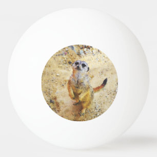 Balle De Ping Pong Animaux polaires - Meerkat
