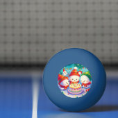 Balle De Ping Pong Anniversaire de Noël (6) (Filet)