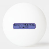 Balle De Ping Pong Anniversaire Fête Ping Pong Ball Faveurs (Dos)