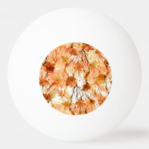 Balle De Ping Pong Aquarelle Botaniques : Motif Plante Vintage.