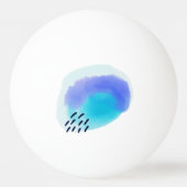 Balle De Ping Pong Aquarelle brosse (Dos)