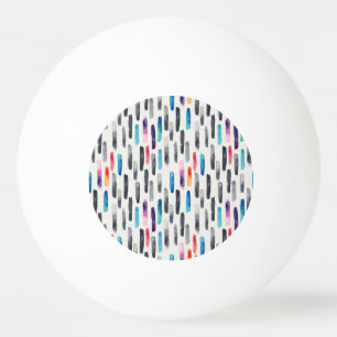 Balle De Ping Pong Aquarelle brosse, coloré et transparent