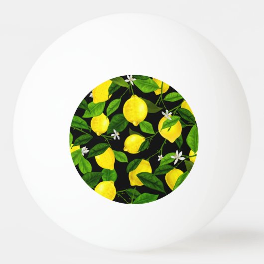 Balle De Ping Pong Aquarelle Citron 2 (Devant)