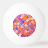 Balle De Ping Pong Aquarelle géométrique, écailles de poissons arabes (Dos)