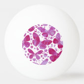 Balle De Ping Pong Aquarelle papillon (Devant)