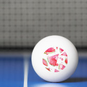 Balle De Ping Pong Aquarelle pastèque 1 (Filet)
