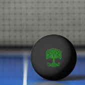 Balle De Ping Pong Arbre Celtique Vert De Vie (Filet)