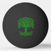 Balle De Ping Pong Arbre Celtique Vert De Vie (Dos)