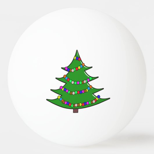 Balle De Ping Pong Arbre de Noël (Dos)