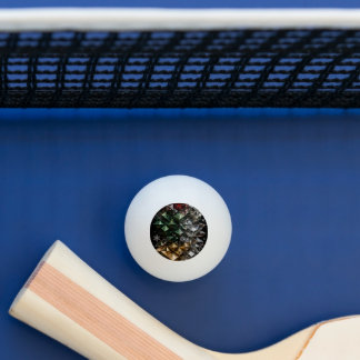 Balle De Ping Pong Arbre de Noël abstrait en mosaïque 3D extrême