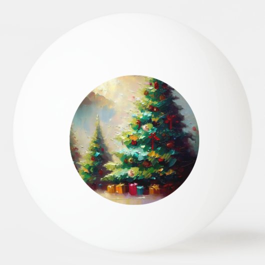 Balle De Ping Pong Arbres de Noël (2) (Devant)