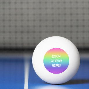 Balle De Ping Pong Arc en ciel Boule de ping-pong personnalisée