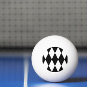 Balle De Ping Pong arléquin noir et blanc (Filet)