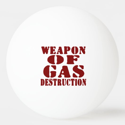 Balle De Ping Pong Arme De Destruction Du Gaz (Devant)
