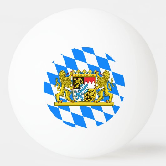 Balle De Ping Pong Armoiries de Bavière (Devant)