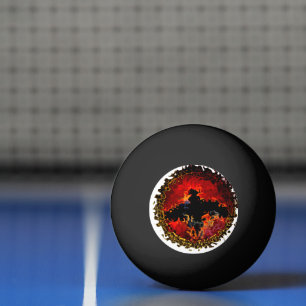 Balle De Ping Pong Art animal cool chauve-souris moderne