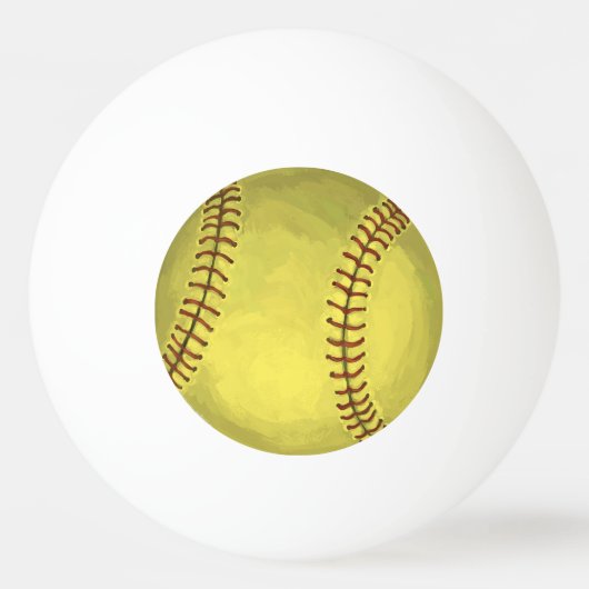Balle De Ping Pong Art peint du base-ball (Dos)