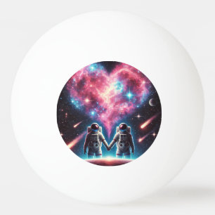Balle De Ping Pong Astronaut Love Nebula Ping Pong Ball