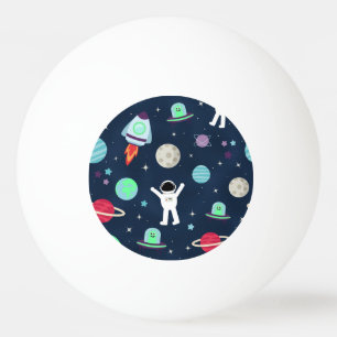 Balle De Ping Pong Astronautes Planètes Fusées et Aliens