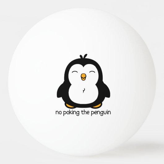 Balle De Ping Pong Aucun pousser le pingouin (Dos)