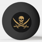 Balle De Ping Pong Aztec Gold Crâne et cutlass Pirate Calico Jack (Dos)