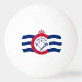 Balle De Ping Pong Bal de ping-pong patriotique avec drapeau de Cinci (Dos)