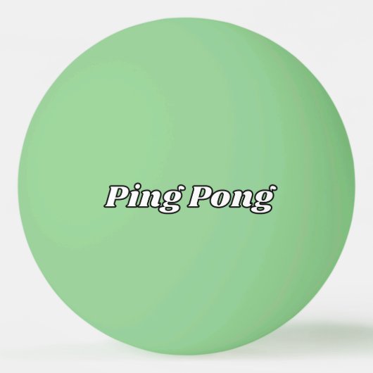 Balle De Ping Pong Bal de ping-pong vert foncé avec texte personnalis (Devant)