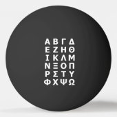 Balle De Ping Pong Bal de pong alphabet grec (Dos)