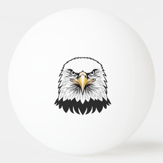 Balle De Ping Pong Bald eagle head (Devant)