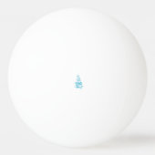 Balle De Ping Pong Ball Blue, Medium Turquoise design décoratif (Dos)