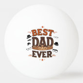 Balle De Ping Pong Balle de ping-pong trois étoiles - Meilleur papa j (Devant)
