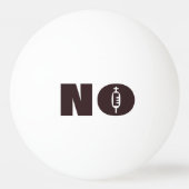 Balle De Ping Pong Ballons de ping-pong "NON" (Dos)