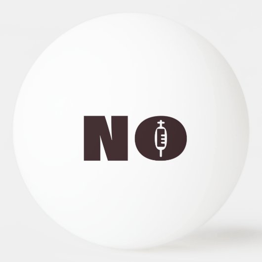 Balle De Ping Pong Ballons de ping-pong "NON" (Devant)