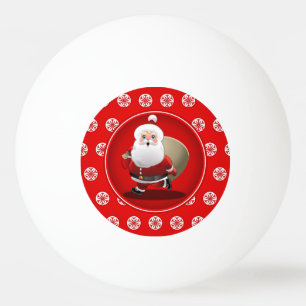 Balle De Ping Pong Bande dessinée mignonne du père noël