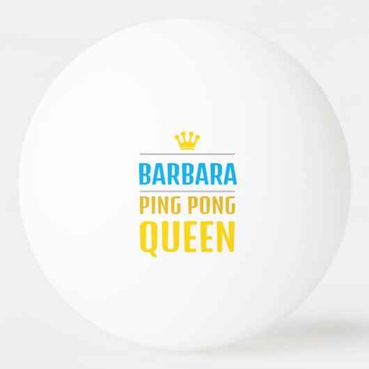 Balle De Ping Pong Barbara (Devant)
