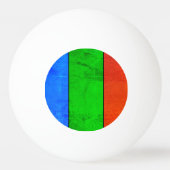 BALLE DE PING PONG BARRES DE COULEUR (Devant)