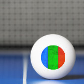 BALLE DE PING PONG BARRES DE COULEUR (Filet)