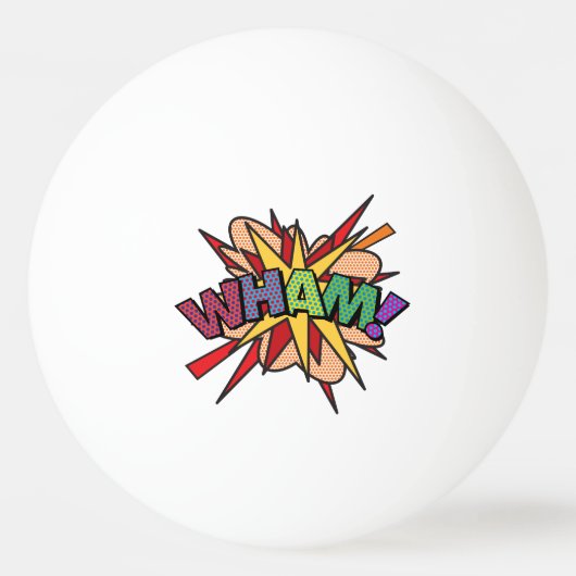 Balle De Ping Pong BD WHAM Drôle Moderne Cool (Devant)