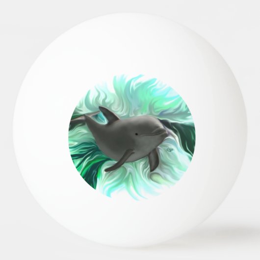 Balle De Ping Pong Bébé dauphin (Devant)