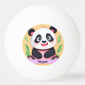 Balle De Ping Pong Bébé mignon Panda Nom personnalisé (Dos)