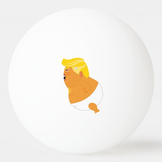 Balle De Ping Pong Bébé Trump Blimp ping pong ball (Devant)