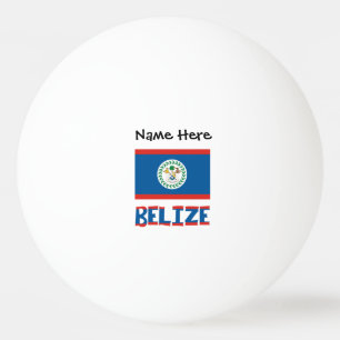 Balle De Ping Pong Belize Drapeau Bélizien Personnalisé
