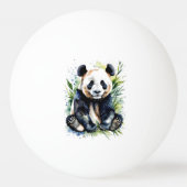 Balle De Ping Pong Belle aquarelle Panda Bear (Dos)