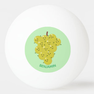Balle De Ping Pong Belle bande de raisins amusante illustration