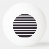 Balle De Ping Pong Belles rayures blanches noires (Dos)