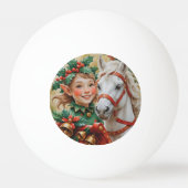 Balle De Ping Pong Bells Holly et Horse Christmas Elf (Dos)