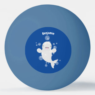 Balle De Ping Pong Béluga mignon bulles dessin de dessin animé